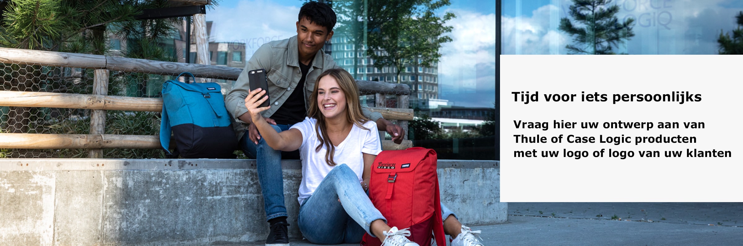 Thule en Case Logic producten met logo